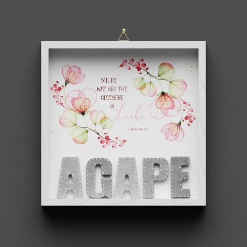 Wandbild Lovely AGAPE