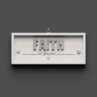 Cementini Wandbild FAITH Hebr. 11,1 - Dekobild mit Aufhänger