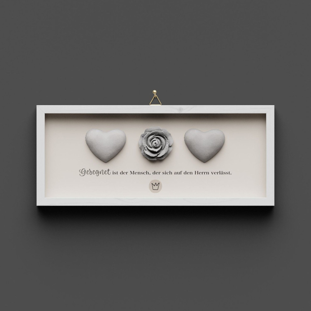 Cementini Wandbild Jer. 17,7-8 - Dekobild mit Aufhängung