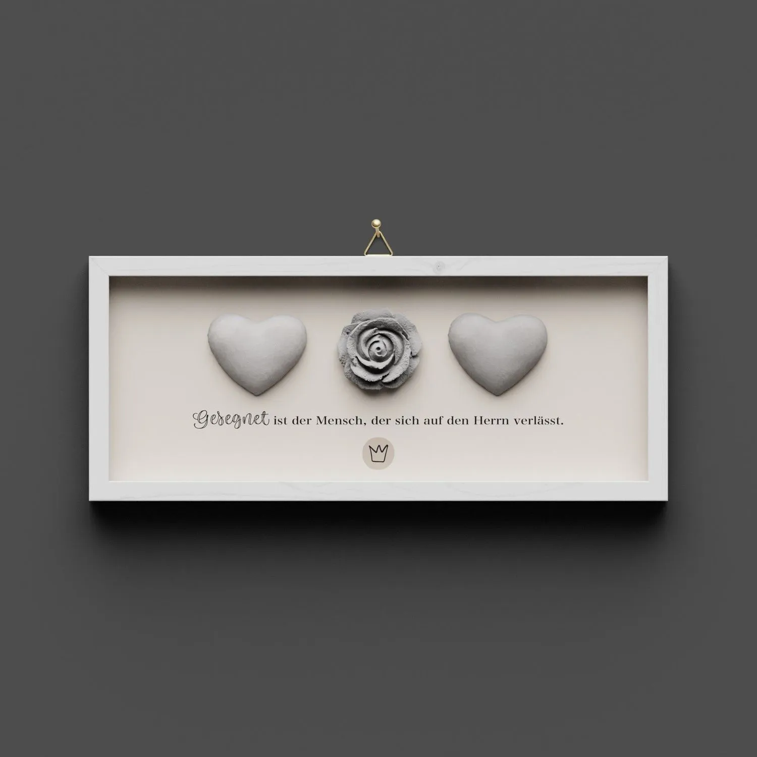 Cementini Wandbild Jer. 17,7-8 - Dekobild mit Aufhängung