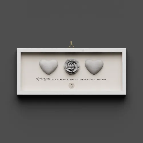 Cementini Wandbild Jer. 17,7-8 - Dekobild mit Aufhängung