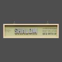 Cementini Wandbild SHALOM 1.Sam 1,17 - aus Holz & Betonbuchstaben