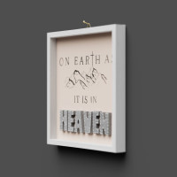 Cementini Wandbild Earth - Heaven - On earth as it is in heaven