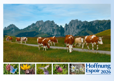 Französisch - Deutsch, Bildkalender Hoffnung - Monatskalender