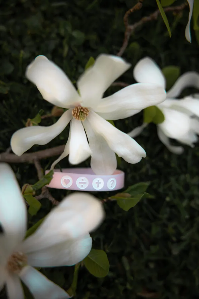 THE FOUR - Armband Lila 180 mm - farblich nur eine Nuance mehr lila als die rosa-farbenen