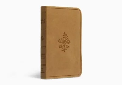 Englisch, Neues Testament, Psalmen und Sprüche, Taschenformat - gebunden Kunstleder braun, Motif...