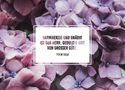 Faltkarte - Barmherzig und gnädig ist der Herr