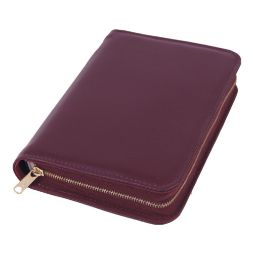 Bibelhülle - Nappa Leder, weinrot, grosse Schreibrandbibel