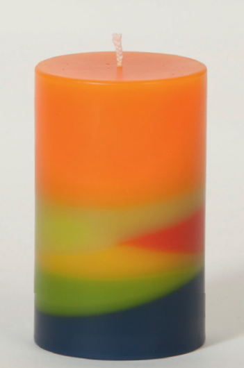 Kerze - Mohn - Landschaftskersze Gr.1