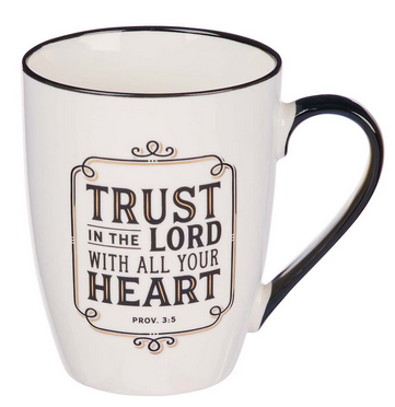 Tasse - Vertraue - weiss, 355ml