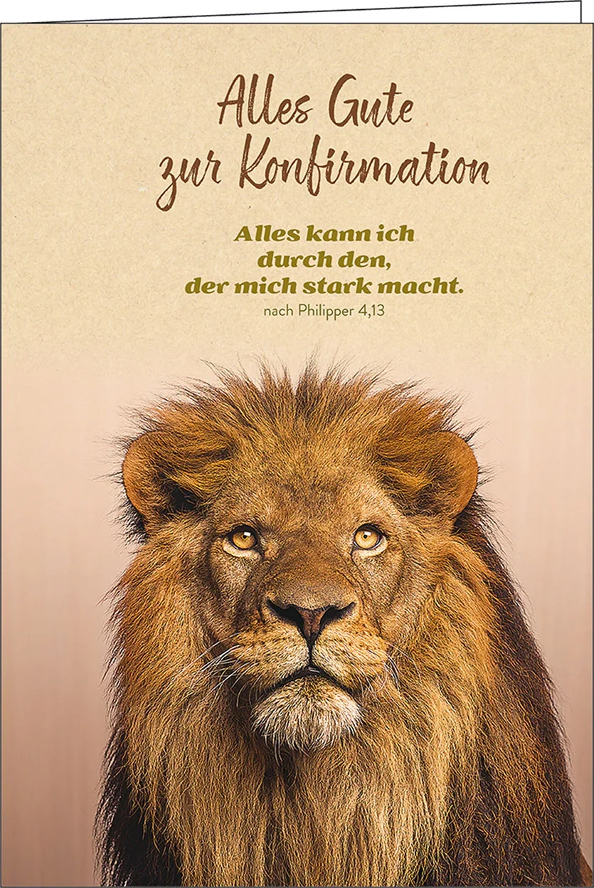 Alles Gute zur Konfirmation - Faltkarte Konfirmation mit Umschlag