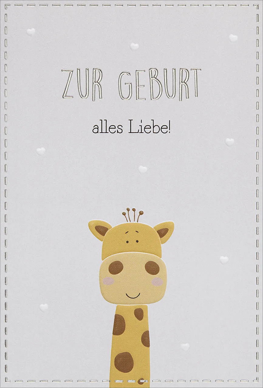 Faltkarte Zur Geburt alles Liebe - Psalm 139,14