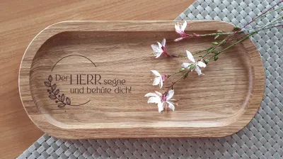 Holztablett - Der Herr segne und behüte dich
