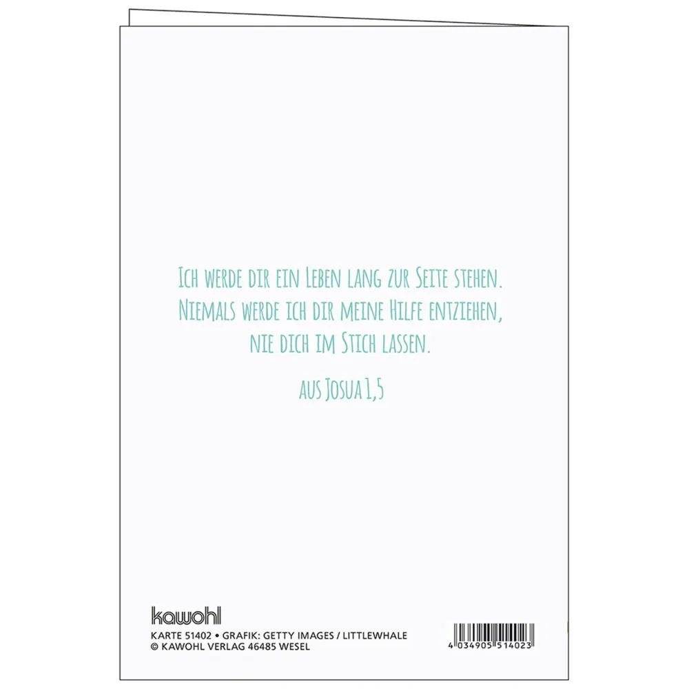 Faltkarte - Gottes Segen zum Geburtstag - Geschenk - mit Umschlag