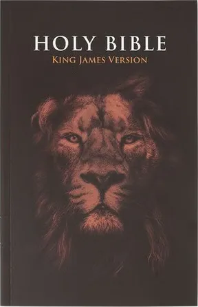 Englisch, Bibel, King James Version - Verteilbibel - Taschenbuch mit Kartoneinband, Löwe