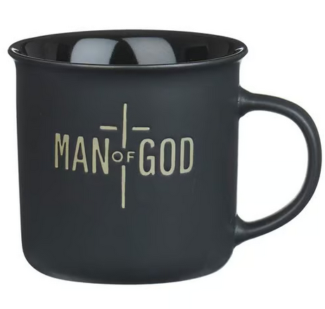 Tasse - Man Gottes - schwarz matt, 384ml