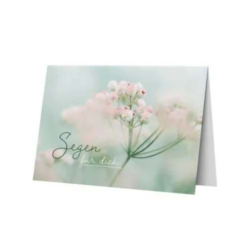 Faltkarte - Segen für dich - Motiv Blume