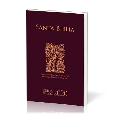 Spanisch, Bibel Reina Valera 2020, Evangelisationsbibel, broschiert, bordeaux