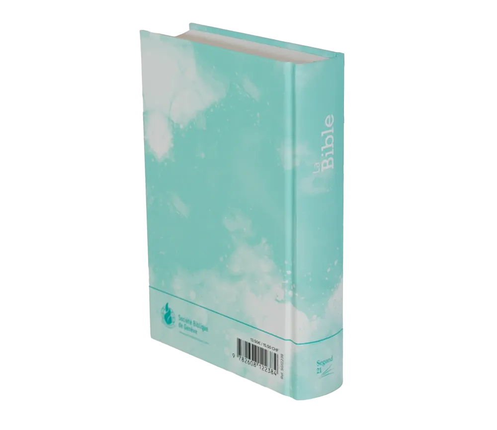 Bible Segond 21 compacte - couverture rigide motif bleu turquoise