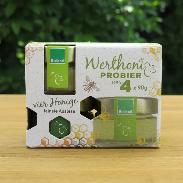 Probier uns 4 - Honig Set - (4 x 90 gr)