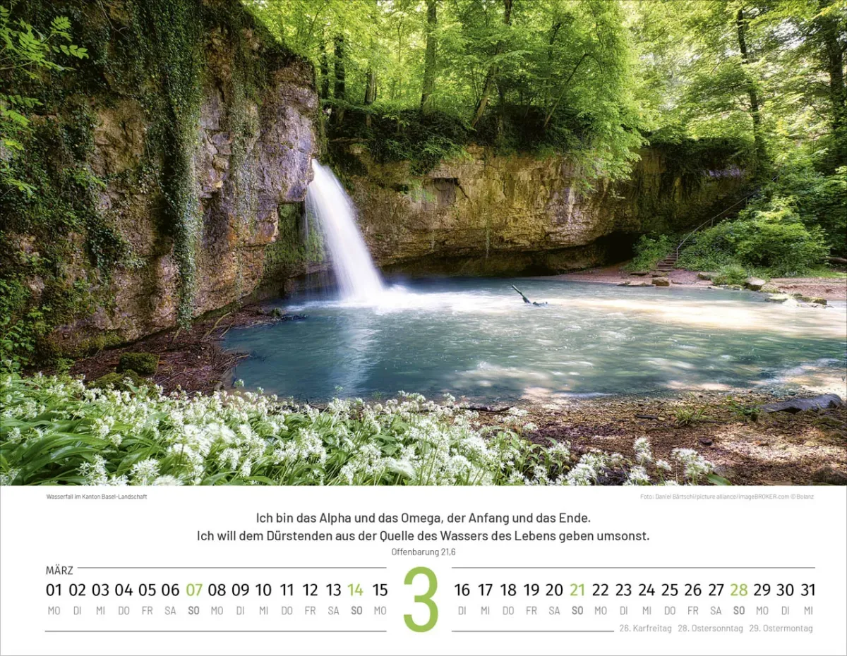 Schweizer Bildkalender - Deutsch, Wandkalender