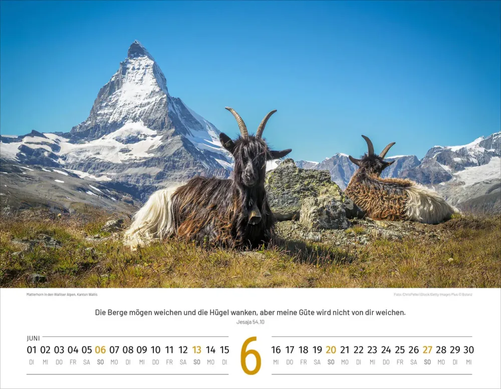 Schweizer Bildkalender - Deutsch, Wandkalender