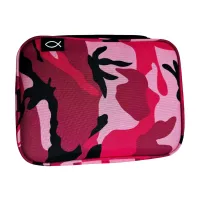 Bibeltasche Ichthys XL - rosa, Nylon mit Tragegriff, Leseband, Stiftschllaufe
