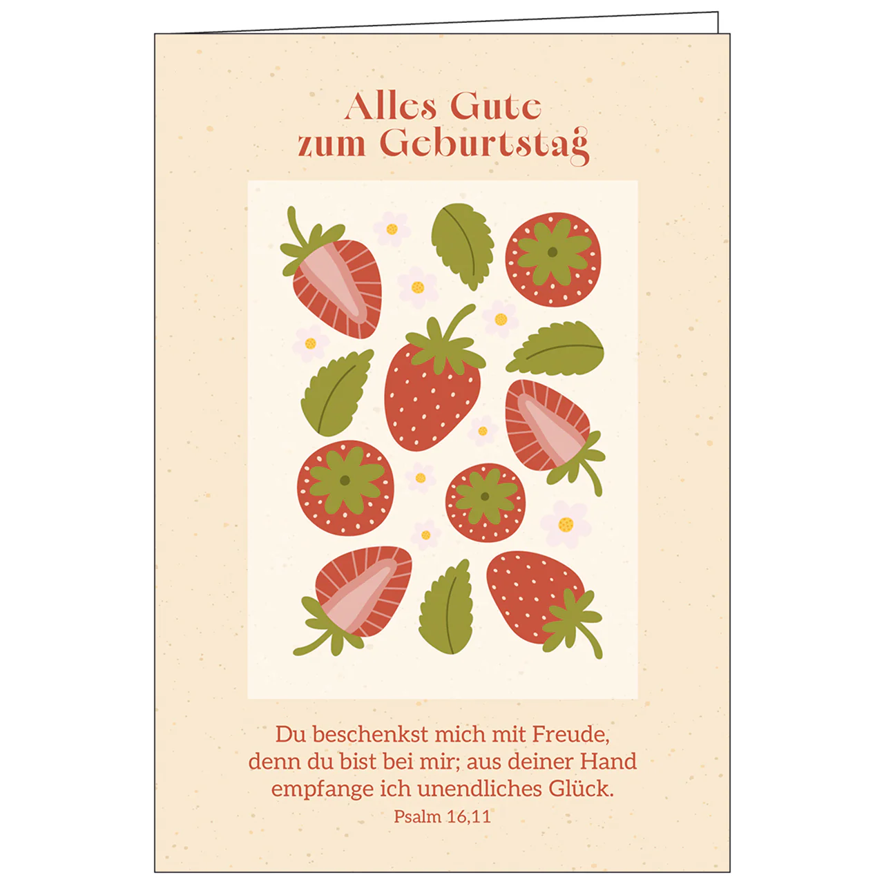 Faltkarte - Alles Gute zum Geburtstag - mit Umschlag