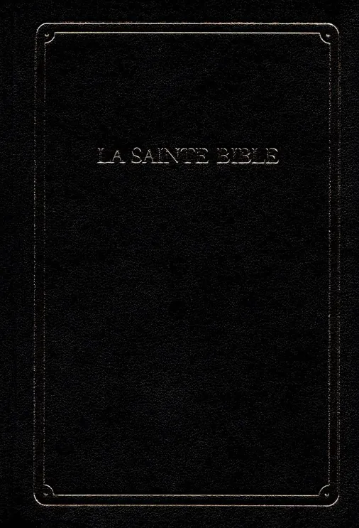 Bible Segond 1910, format miniature - couverture rigide noire, onglets, ruban marque-pages