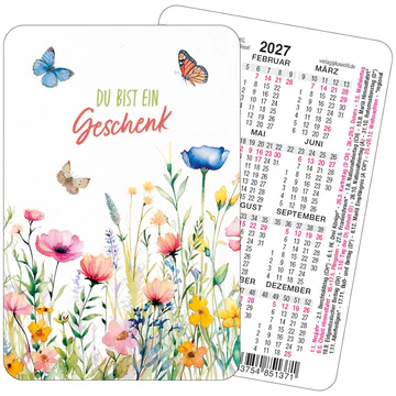 Du bist eine Geschenk - Spielkarten-Kalender