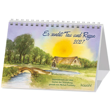 Er sendet Tau und Regen - Impressionen aus dem Garten der Schöpfung - Aufstellkalender
