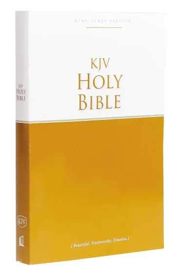 Englisch, Bibel King James Version, Paperback, Einband zweifarbig weiss/gelb