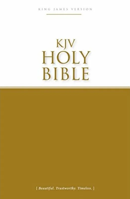 Englisch, Bibel King James Version, Paperback, Einband zweifarbig weiss/gelb