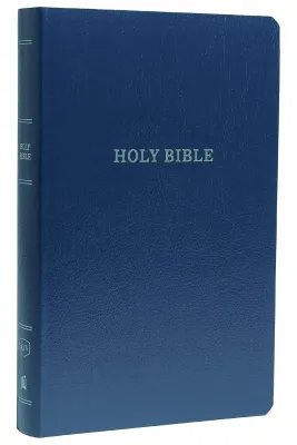Anglais, Bible KJV, Gift & Award, similicuir, bleue - Leather-Look, Comfort Print, Red Letter
