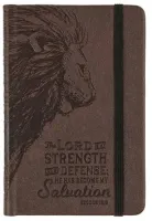 Notizbuch - The Lord is my strength / Der Herr ist meine Stärke - Kunstleder mit elastischem...