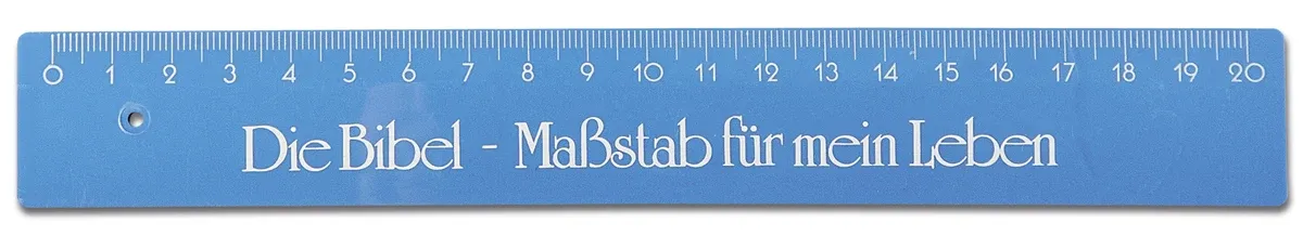 Lineal - die Bibel-Maßstab für mein Leben - 20cm, blau