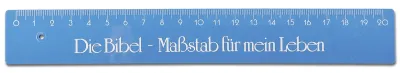 Lineal - die Bibel-Maßstab für mein Leben - 20cm, blau