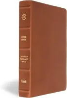 Englisch, Christian Standard Bible Bibel, Grossformat - Leder braun, Lesezeichen, Goldschnitt