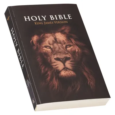 Englisch, Bibel, King James Version - Verteilbibel - Taschenbuch mit Kartoneinband, Löwe
