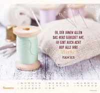 Am Anfang war das Wort - Wandkalender