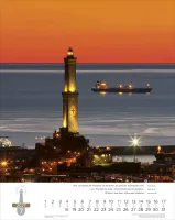 Leuchttürme, Phares, Lighthouses Dreisprachig Deutsch, Französisch, Englisch - Super-Wandkalender