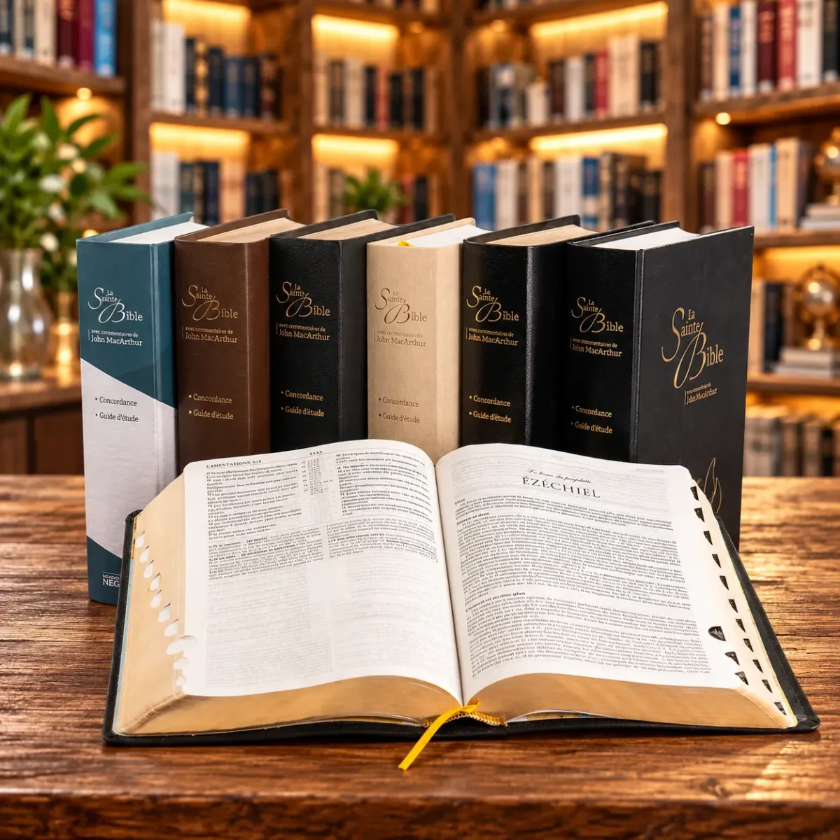 Studienbibel Segond NEG MacArthur, französisch - Hardcover, Skyvertex schwarz