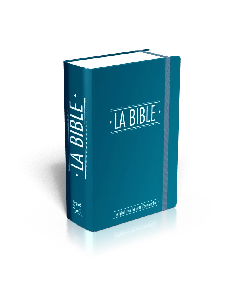 BIBEL SEGOND 21 EXTRA-KLEIN, MIT GUMMIBAND, BLAU