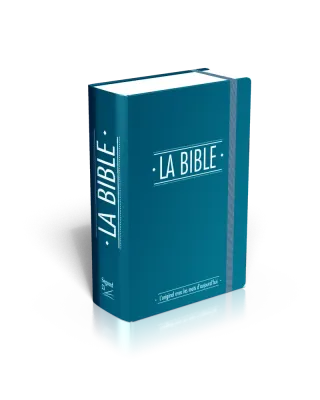 BIBEL SEGOND 21 EXTRA-KLEIN, MIT GUMMIBAND, BLAU