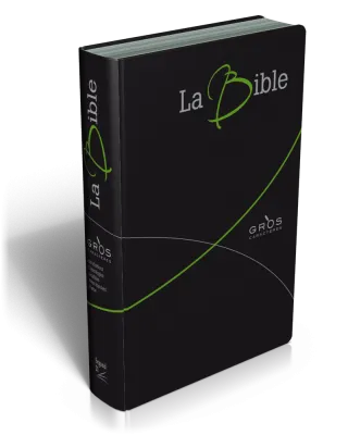 BIBEL SEGOND 21, GROSSDRUCK, FLEXIBLER EINBAND, FIBROLEDER, SCHWARZ