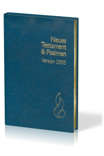 Neues Testament & Psalmen, Schlachter 2000, Mini, Fibroleder, Goldschnitt, blau