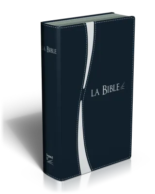Bible Segond 21 compacte, duo bleu argent - couverture souple, vivella, tranche argent