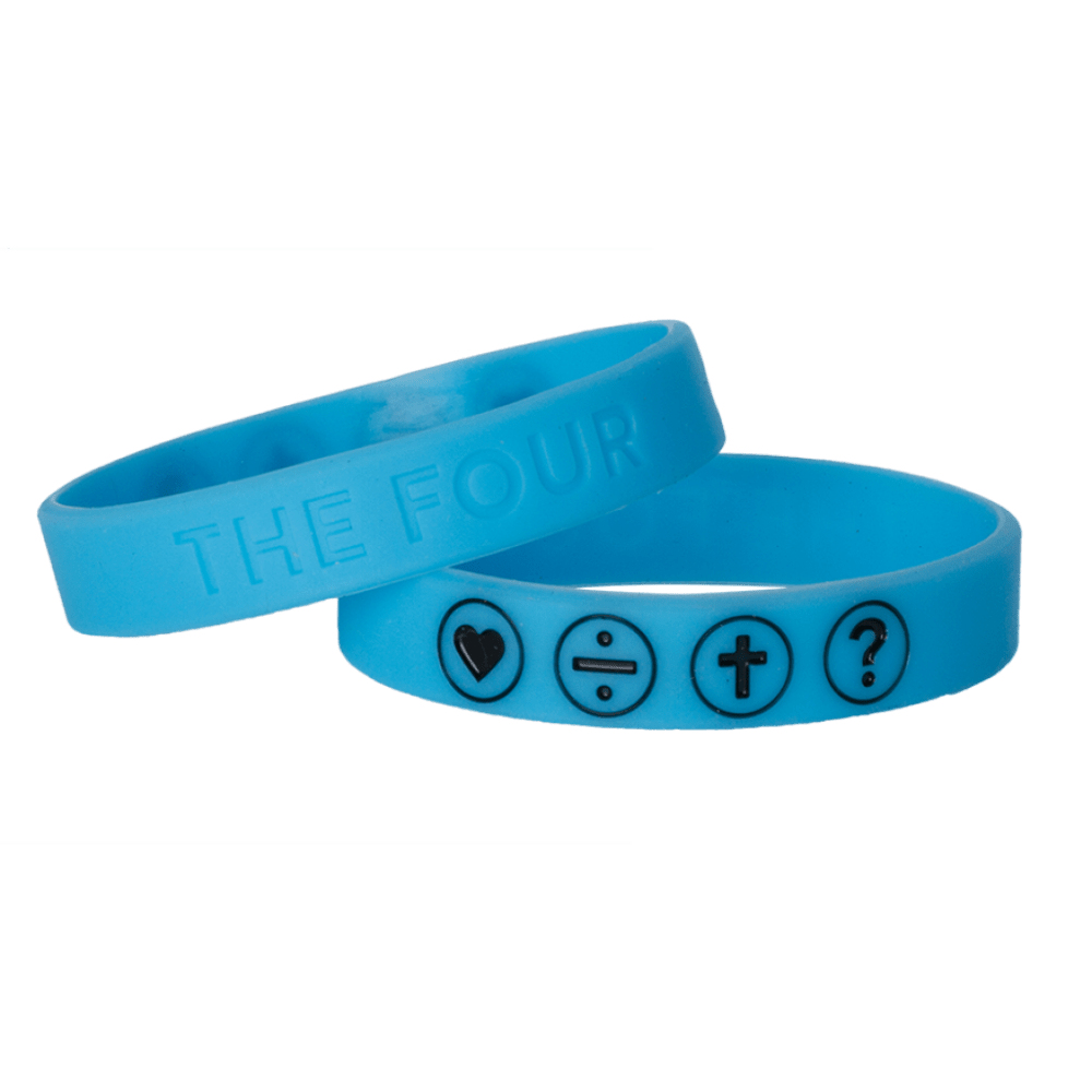 THE FOUR - ARMBAND BLAU FLUORESZIEREND 180MM