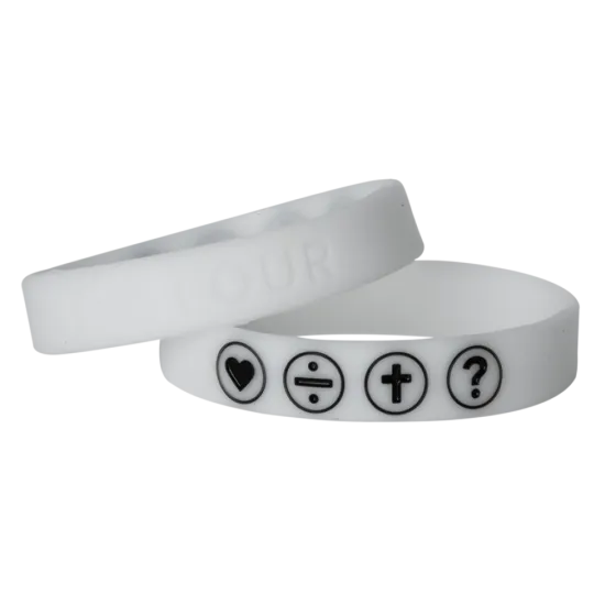 THE FOUR - ARMBAND WEISS FLUORESZIEREND 180MM