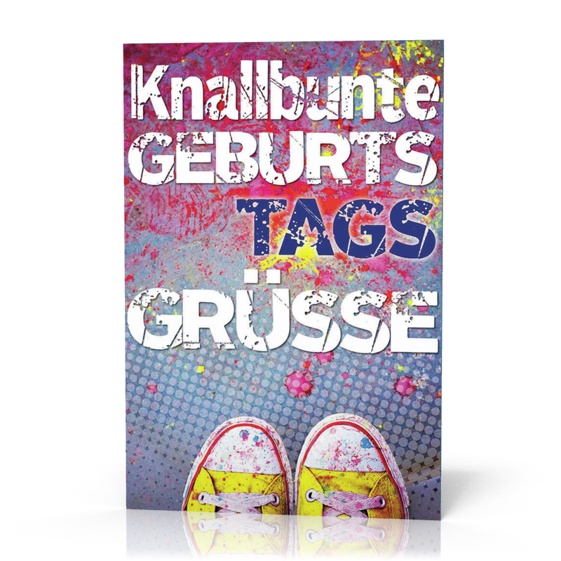 Doppelkarte Knallbunte Schuhe PG11